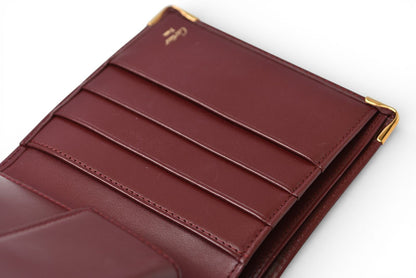 カルティエ 未使用 折財布/二つ折り財布 ヴィンテージ Cartier メンズ マスト ドゥ カルティエ ボルドー 73184192【中古】