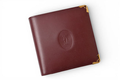 カルティエ 未使用 折財布/二つ折り財布 ヴィンテージ Cartier メンズ マスト ドゥ カルティエ ボルドー 73184192【中古】