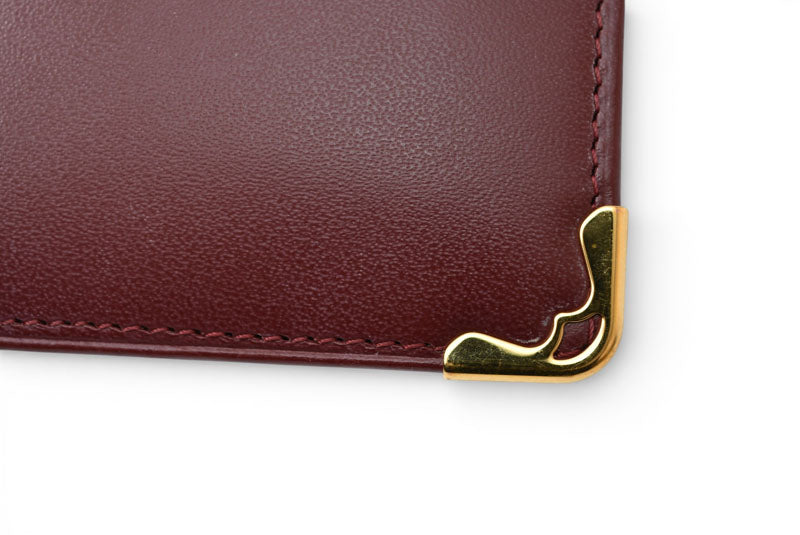 カルティエ 未使用 折財布/二つ折り財布 ヴィンテージ Cartier メンズ マスト ドゥ カルティエ ボルドー 73184192【中古】
