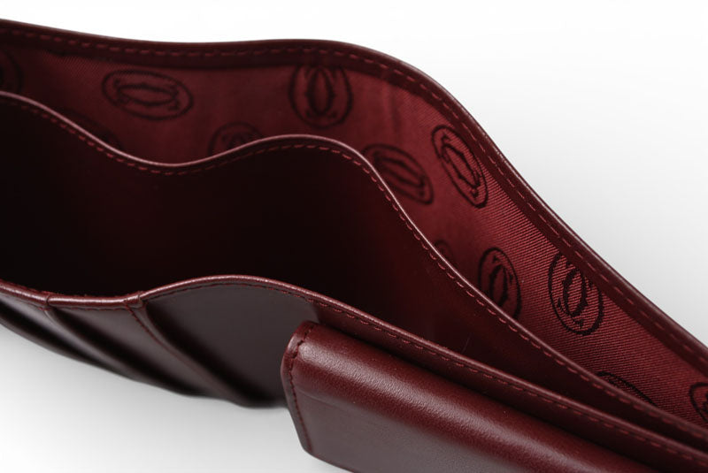 カルティエ 未使用 折財布/二つ折り財布 ヴィンテージ Cartier メンズ マスト ドゥ カルティエ ボルドー 73184192【中古】
