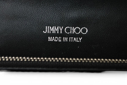 ジミーチュウ チェーンウォレット/長財布/ショルダーバッグ JIMMY CHOO スタースタッズ/ラインストーン ブラック【中古】