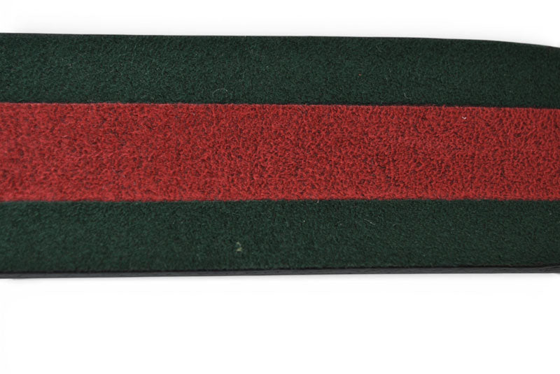 グッチ ベルト リバーシブル サイズ85 レザー GUCCI シェリーライン ブラック グリーン/レッド【中古】