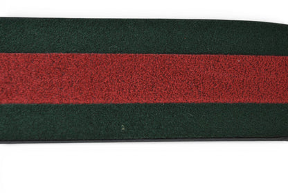 グッチ ベルト リバーシブル サイズ85 レザー GUCCI シェリーライン ブラック グリーン/レッド【中古】