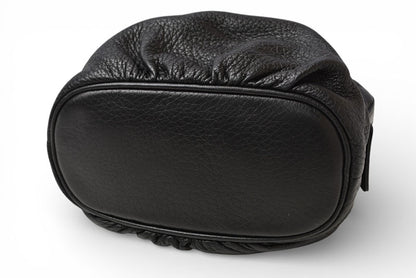 グッチ コスメポーチ/化粧ポーチ GUCCI バンブー レザー ブラック 246175【中古】