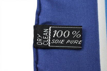 セリーヌ スカーフ ヴィンテージ CELINE スカーフ カレ90 馬具/ホース ネイビー/ホワイト/レッド【中古】
