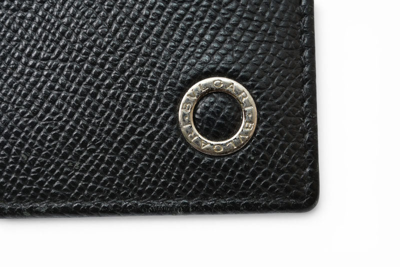 ブルガリ カードケース/名刺入れ BVLGARI ブルガリ ブルガリ マン ビジネスカードホルダー グレインカーフレザー ブラック 280297【中古】