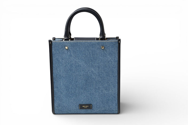ジミーチュウ ショルダーバッグ JIMMY CHOO VARENNE/ヴァレンヌ トート N/S デニム 2wayバッグ レディース【中古】