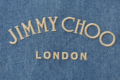 ジミーチュウ ショルダーバッグ JIMMY CHOO VARENNE/ヴァレンヌ トート N/S デニム 2wayバッグ レディース【中古】