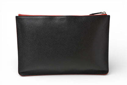 フェンディ クラッチバッグ/セカンドバッグ FENDI BUGS/バグズアイ モンスター フラットポーチ 7N0078 5WF レッド/ブラック【中古】