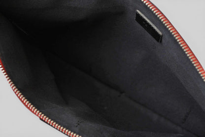フェンディ クラッチバッグ/セカンドバッグ FENDI BUGS/バグズアイ モンスター フラットポーチ 7N0078 5WF レッド/ブラック【中古】