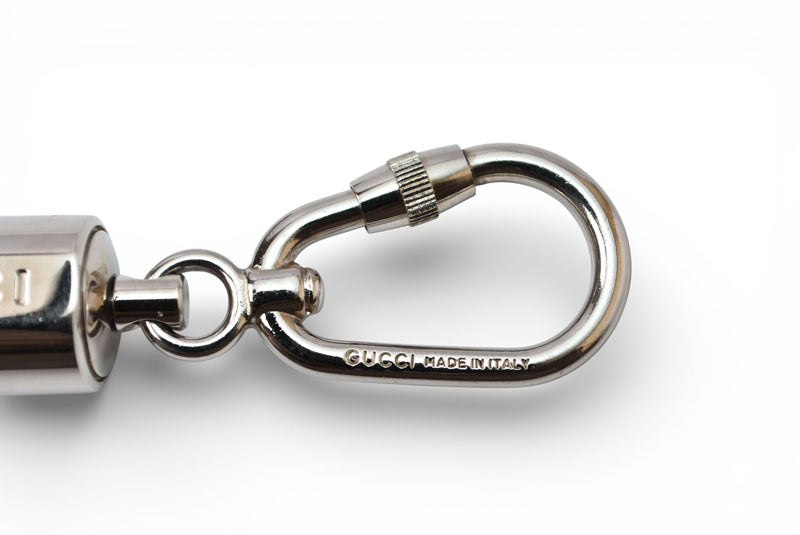 グッチ キーリング/キーホルダー GUCCI ヴィンテージ ダブルカラビナ シルバー 042 1698【中古】
