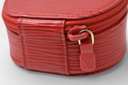 ルイヴィトン ジュエリーケース/宝石ケース ヴィンテージ LOUIS VUITTON エクラン・ビジュー エピ M48227 カスティリアンレッド【中古】