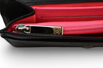 シャネル 財布/二つ折 CHANEL 折財布 カンボン A26722 ブラック/ブラック【中古】