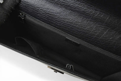 グッチ 美品 ビジネスバッグ/書類カバン A4 GUCCI レザー ブラック 34044.212792【中古】