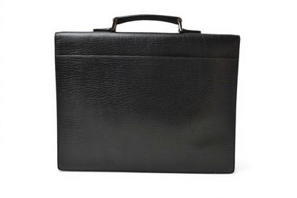 グッチ 美品 ビジネスバッグ/書類カバン A4 GUCCI レザー ブラック 34044.212792【中古】