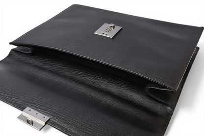 グッチ 美品 ビジネスバッグ/書類カバン A4 GUCCI レザー ブラック 34044.212792【中古】
