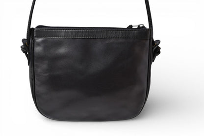 ロエベ ショルダーバッグ ヴィンテージ LOEWE アナグラム バッグ レザーブラック【中古】