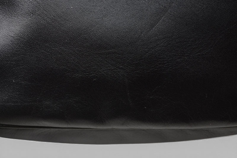 ロエベ ショルダーバッグ ヴィンテージ LOEWE アナグラム バッグ レザーブラック【中古】