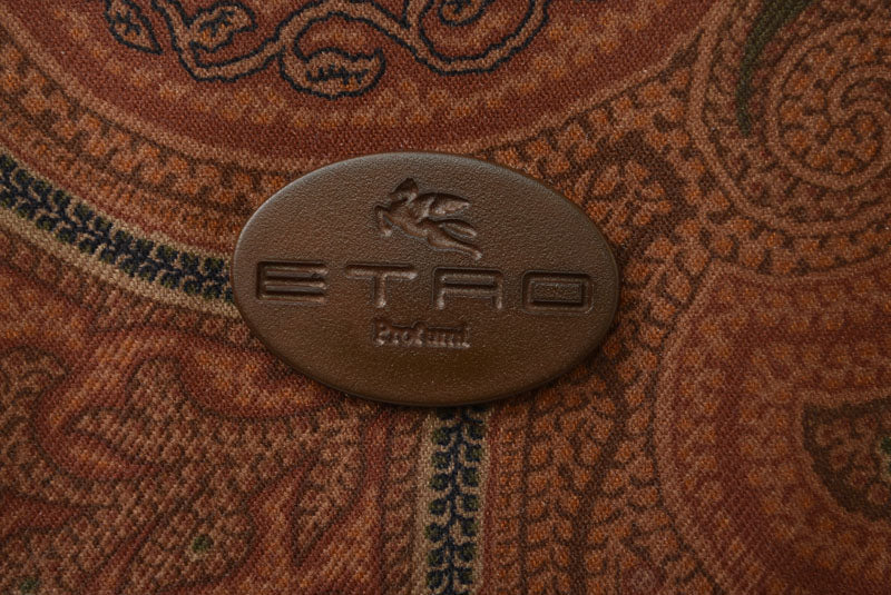 エトロ ポーチ/小物入れ/長財布 ETRO ヴィンテージ ペイズリー ブラウン【中古】