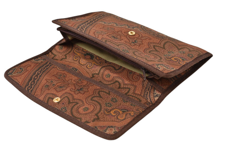 エトロ ポーチ/小物入れ/長財布 ETRO ヴィンテージ ペイズリー ブラウン【中古】