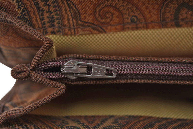 エトロ ポーチ/小物入れ/長財布 ETRO ヴィンテージ ペイズリー ブラウン【中古】