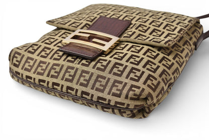 フェンディ ショルダーバッグ ズッキーノ FENDI ヴィンテージ バッグ ZUCCA/ズッカ柄 ベージュ/ブラウン 8BT075【中古】