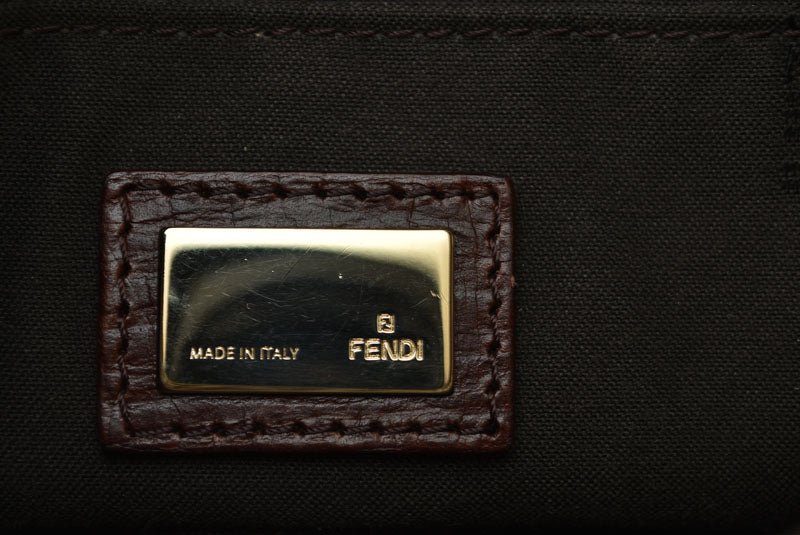 フェンディ ショルダーバッグ ズッキーノ FENDI ヴィンテージ バッグ ZUCCA/ズッカ柄 ベージュ/ブラウン 8BT075【中古】