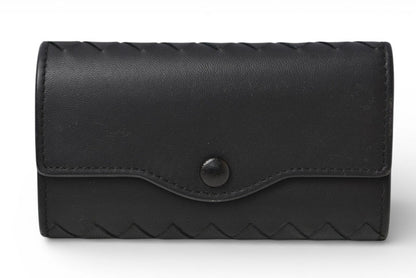 ボッテガヴェネタ キーケース/キーリング BOTTEGA VENETA 6連 イントレチャート ナッパ ブラック【中古】