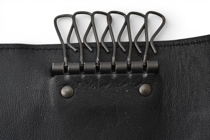 ボッテガヴェネタ キーケース/キーリング BOTTEGA VENETA 6連 イントレチャート ナッパ ブラック【中古】