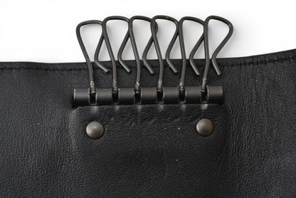 ボッテガヴェネタ キーケース/キーリング BOTTEGA VENETA 6連 イントレチャート ナッパ ブラック【中古】