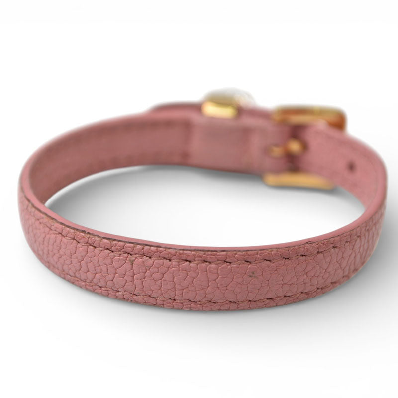 ミュウミュウ ブレスレット/バングル miumiu アクセサリー マドラス ハートクリスタル/ラインストーン ピンク【中古】