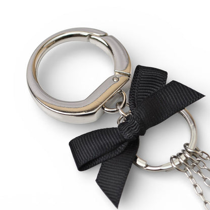 クリスチャンディオール キーホルダー/バッグチャーム/キーリング Christian Dior 非売品/ノベルティリボン/ロゴ【中古】
