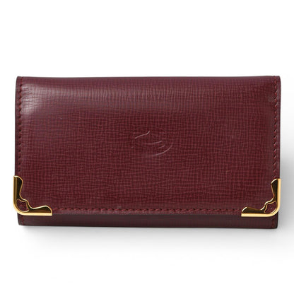 カルティエ キーケース/キーホルダー ヴィンテージ Cartier 6連 マスト ドゥ カルティエ ボルドー 2Cロゴ L3000156 【中古】
