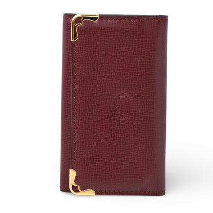 カルティエ キーケース/キーホルダー ヴィンテージ Cartier 6連 マスト ドゥ カルティエ ボルドー 2Cロゴ L3000156 【中古】
