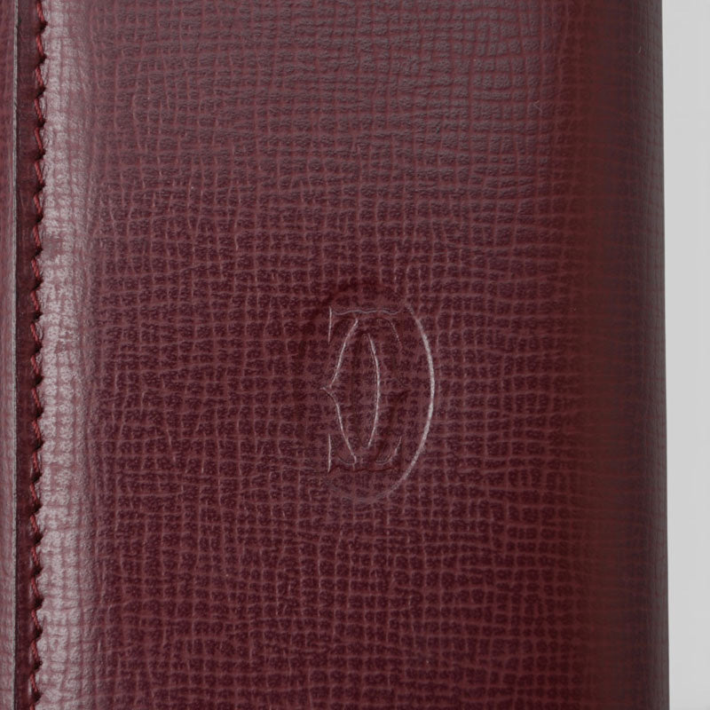 カルティエ キーケース/キーホルダー ヴィンテージ Cartier 6連 マスト ドゥ カルティエ ボルドー 2Cロゴ L3000156 【中古】