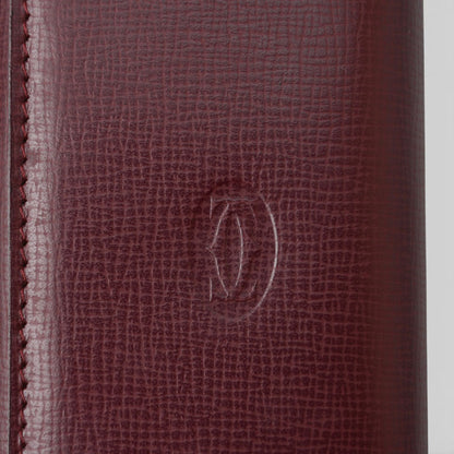 カルティエ キーケース/キーホルダー ヴィンテージ Cartier 6連 マスト ドゥ カルティエ ボルドー 2Cロゴ L3000156 【中古】
