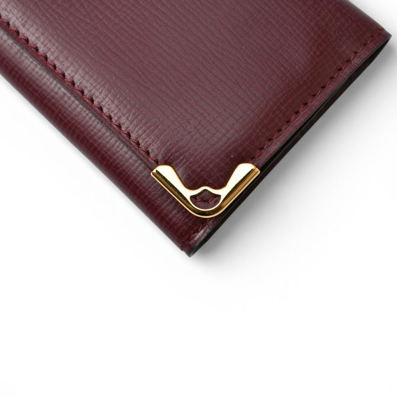 カルティエ キーケース/キーホルダー ヴィンテージ Cartier 6連 マスト ドゥ カルティエ ボルドー 2Cロゴ L3000156 【中古】