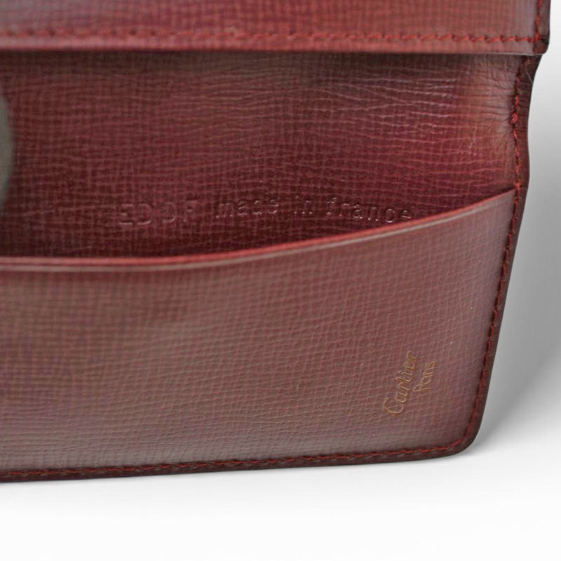 カルティエ キーケース/キーホルダー ヴィンテージ Cartier 6連 マスト ドゥ カルティエ ボルドー 2Cロゴ L3000156 【中古】