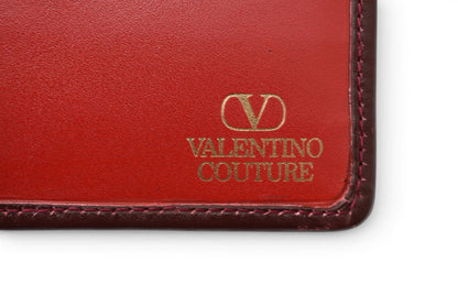 ヴァレンティノ 財布 VALENTINO 長財布 バレンチノ ボルドー/ヒョウ柄 レオパード メンズ/レディース【中古】