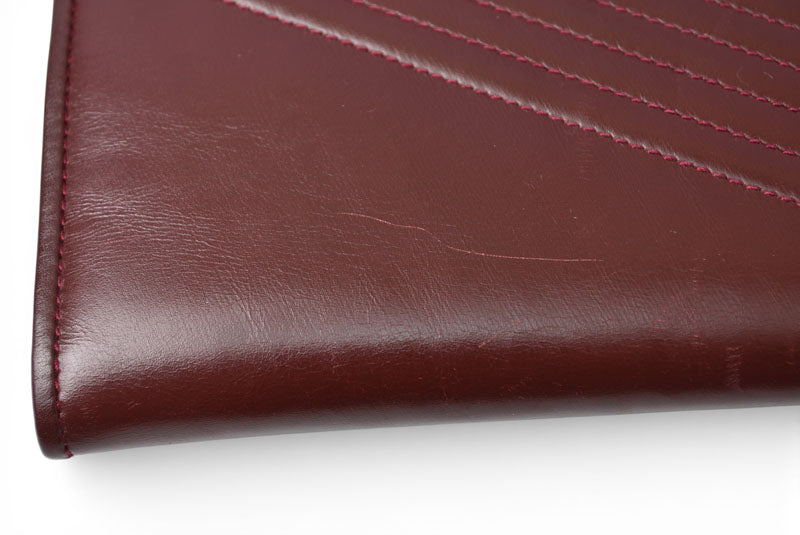ヴァレンティノ 財布 VALENTINO 長財布 バレンチノ ボルドー/ヒョウ柄 レオパード メンズ/レディース【中古】