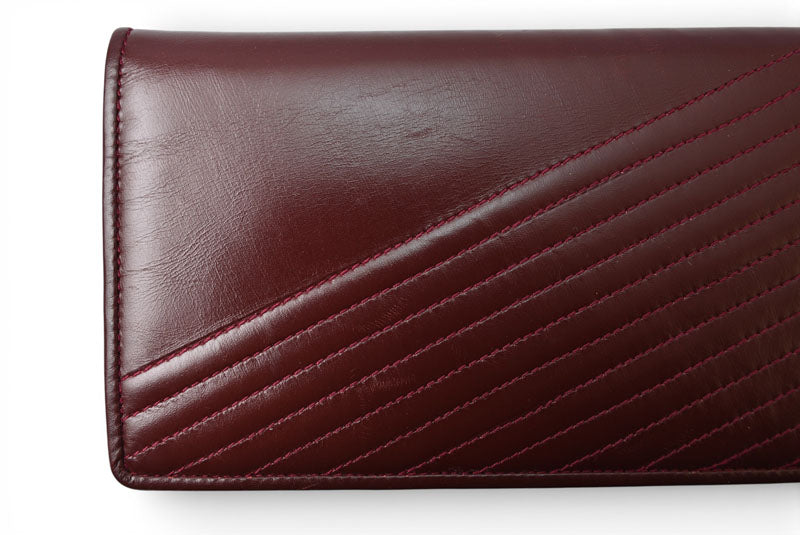 ヴァレンティノ 財布 VALENTINO 長財布 バレンチノ ボルドー/ヒョウ柄 レオパード メンズ/レディース【中古】