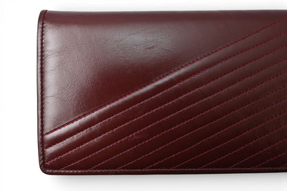 ヴァレンティノ 財布 VALENTINO 長財布 バレンチノ ボルドー/ヒョウ柄 レオパード メンズ/レディース【中古】