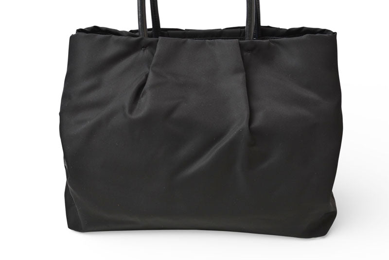プラダ トートバッグ PRADA リボンモチーフ ナイロン ブラック/ピンク BN16010 レディース 【中古】
