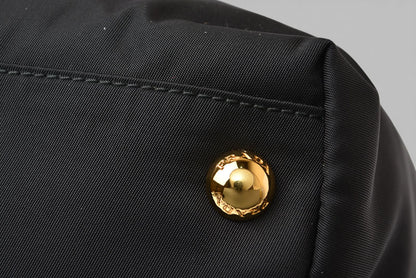 プラダ トートバッグ PRADA リボンモチーフ ナイロン ブラック/ピンク BN16010 レディース 【中古】