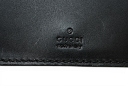 グッチ ショルダーバッグ ヴィンテージ GUCCI バッグ/肩掛け/クロスボディ レザー ブラック 106300 【中古】