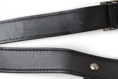 グッチ ショルダーバッグ ヴィンテージ GUCCI バッグ/肩掛け/クロスボディ レザー ブラック 106300 【中古】
