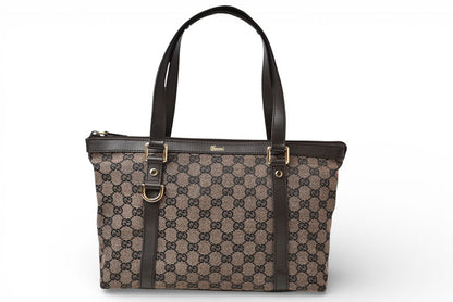 グッチ トートバッグ/ショッピングバッグ GUCCI GGキャンバス GGブラウン/ダークブラウン 272399【中古】