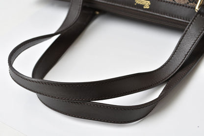 グッチ トートバッグ/ショッピングバッグ GUCCI GGキャンバス GGブラウン/ダークブラウン 272399【中古】
