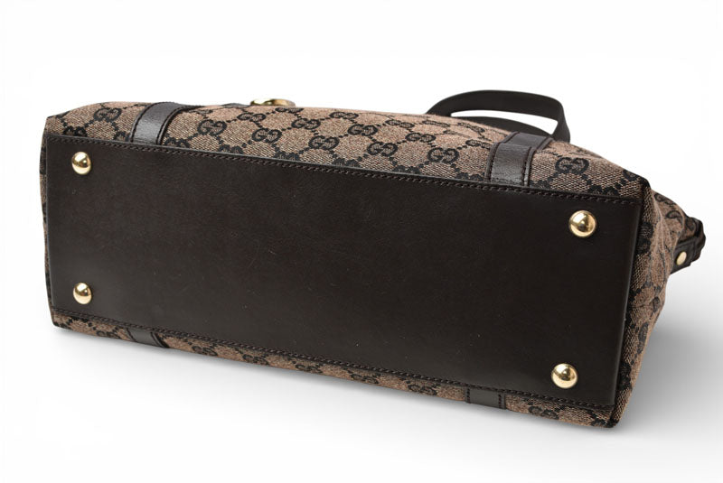 グッチ トートバッグ/ショッピングバッグ GUCCI GGキャンバス GGブラウン/ダークブラウン 272399【中古】