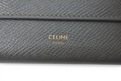 セリーヌ 財布/ミニ財布 CELINE レディース 三つ折り財布 グレー SMALL TRIFOLD WALLET 10B57【中古】